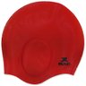 Touca Para Natação Cobre Orelhas Silicone - Cor Vermelho - 1