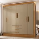 Ver imagem 1 de Guarda-Roupa Casal 6 Portas 6 Gavetas 100% MDF Berlin Espresso Móveis