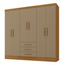 Ver imagem 2 de Guarda-Roupa Casal 6 Portas 6 Gavetas 100% MDF Berlin Espresso Móveis