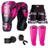 Kit Boxe Muay Thai Fheras Top Elite Rosa (03002385) - 6