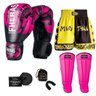 Kit Boxe Muay Thai Fheras Top Elite Rosa (03002390) - 1