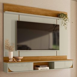 Painel Home Suspenso Aura Cumaru/opala para Tv até 65” - Madetec - 2