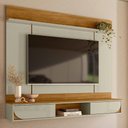 Ver imagem 2 de Painel Home Suspenso Aura Cumaru/opala para Tv até 65” - Madetec