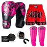 Kit Boxe Muay Thai Fheras Top Elite Rosa (03002398) - 1