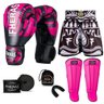 Kit Boxe Muay Thai Fheras Top Elite Rosa (03002394) - 7
