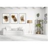 kit com 3 Quadros Decorativos Abstratos com Moldura e Vidro para Sala Quarto Escritório e Clínica 67 - 2