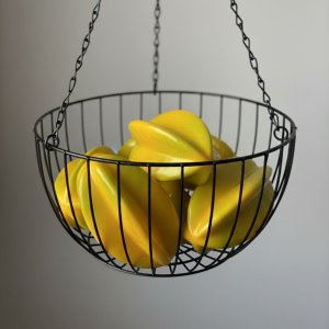 4 Frutas Artificiais de Carambola Perfeitas para Decoração de Cozinha, Buffets e Mesas de Festa