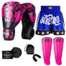 Kit Boxe Muay Thai Fheras Top Elite Rosa (03002402) - 7