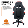 Cadeira Gamer Stillus Ergonômica com Apoio para Os Pés - Vermelho - 1 + E-book - 9