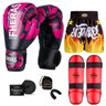 Kit Boxe Muay Thai Fheras Top Elite Rosa (03002458) - 1