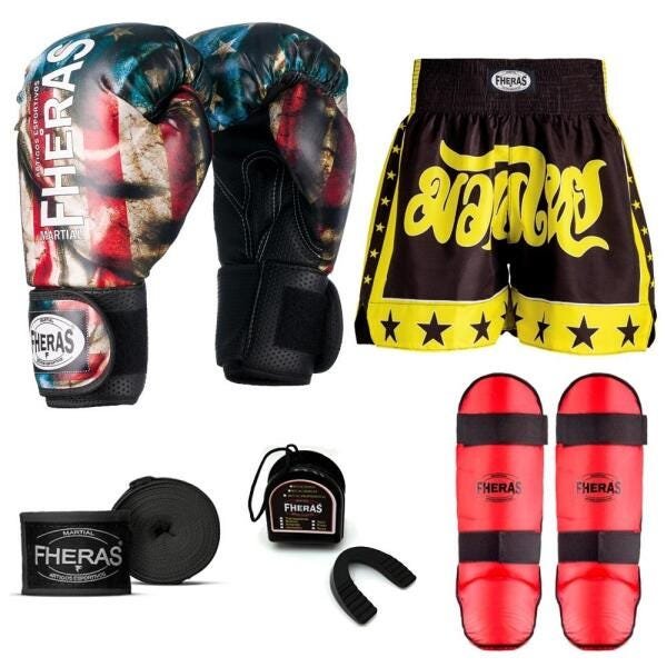 Kit Boxe Muay Thai Fheras Top EUA (03001110) - 6