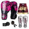 Kit Boxe Muay Thai Fheras Top Elite Rosa (03002471) - 7