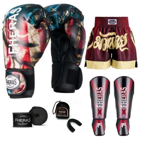 Kit Boxe Muay Thai Fheras Top EUA (03001116) - 7