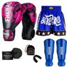 Kit Boxe Muay Thai Fheras Top Elite Rosa (03002469) - 7