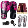 Kit Boxe Muay Thai Fheras Top Elite Rosa (03002470) - 1