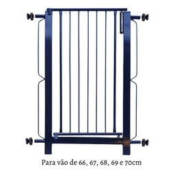 Grade e portão pet, cachorro, bebê, para vãos de 66cm a 70cm - 1