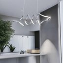 Ver imagem 2 de Lustre Clássico Sky em Metal e Led para Sala de Jantar e Ambientes Modernos - 25x86cm