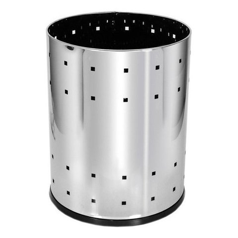 Lixeira Telada Aço Inox 22 Litros Home e Office B9 Cor:prateado