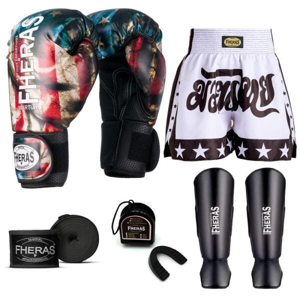 Kit Boxe Muay Thai Fheras Top EUA (03001202) - 7