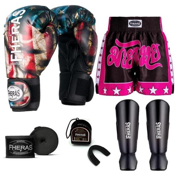 Kit Boxe Muay Thai Fheras Top EUA (03001204) - 7