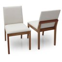 Ver imagem 1 de Kit com 2 Cadeiras de Jantar Liana - 2136 Mmj-as As-castanho Claro As-510