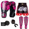 Kit Boxe Muay Thai Fheras Top Elite Rosa (03002539) - 7