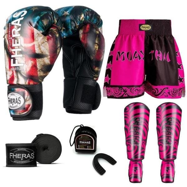Kit Boxe Muay Thai Fheras Top EUA (03001216) - 7