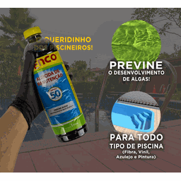 Algicida (previne Algas) Manutenção para Piscina 1l Genco Unico - 3