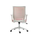 Ver imagem 6 de Cadeira de Escritório Diretor Pelegrin Pel-0238 Branco e Rosa