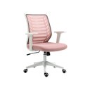 Ver imagem 3 de Cadeira de Escritório Diretor Pelegrin Pel-0238 Branco e Rosa