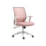 Cadeira de Escritório Diretor Pelegrin Pel-0238 Branco e Rosa - 3