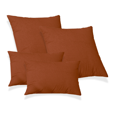 2 Capas de Almofadas 50x50 + 2 Capa 30x50cm Capri Terracota