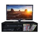 Ver imagem 2 de Rack Sala Suspenso Preto Em Mdf