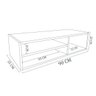 Rack Sala Suspenso Preto Em Mdf - 4