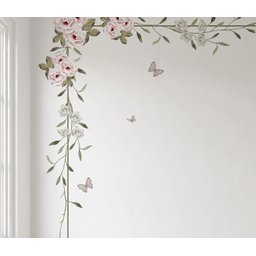 Papel de parede floral infantil para quarto de bebê M² PP118 - 2