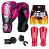 Kit Boxe Muay Thai Fheras Top Elite Rosa (03002550) - 7