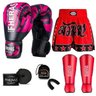 Kit Boxe Muay Thai Fheras Top Elite Rosa (03002554) - 7