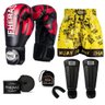 Kit Boxe Muay Thai Fheras Top Elite Vermelho (03002126) - 7