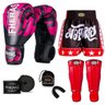 Kit Boxe Muay Thai Fheras Top Elite Rosa (03002409) - 1