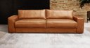 Ver imagem 2 de Sofá Decorativo Sala de Estar Valencia 3 Lugares 220cm Couro Soft Mel - Mozzelar