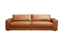 Ver imagem 1 de Sofá Decorativo Sala de Estar Valencia 3 Lugares 220cm Couro Soft Mel - Mozzelar