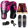 Kit Boxe Muay Thai Fheras Top Elite Rosa (03002411) - 6