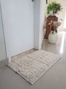 Ver imagem 2 de Kit 3 Tapetes Algodão para Banheiro, quarto, sala, - Tamanho - 0,50 x 0,80 - Pelo Médio- Cor Cru
