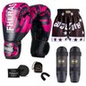 Kit Boxe Muay Thai Fheras Top Elite Rosa (03002416) - 1