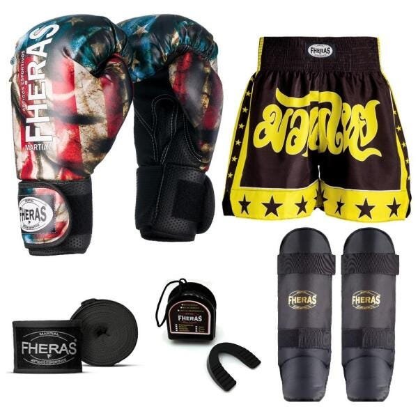 Kit Boxe Muay Thai Fheras Top EUA (03001056) - 6
