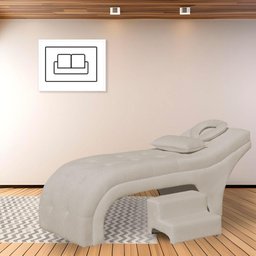 Maca Estofada Estética Botonê 60 Cm Sobrancelha Cilios Cor:bege - 2