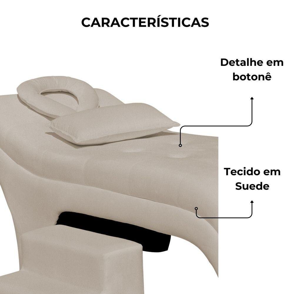 Maca Estofada Estética Botonê 60 Cm Sobrancelha Cilios Cor:bege - 8