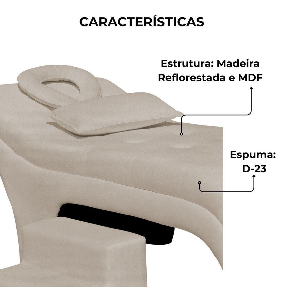 Maca Estofada Estética Botonê 60 Cm Sobrancelha Cilios Cor:bege - 7
