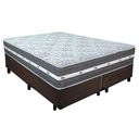 Ver imagem 1 de Cama Box Casal Bipartido Suede + Colchão Anjos Black Graphite Molas Ensacadas 138cm Suporta até