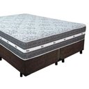 Ver imagem 2 de Cama Box Casal Bipartido Suede + Colchão Anjos Black Graphite Molas Ensacadas 138cm Suporta até